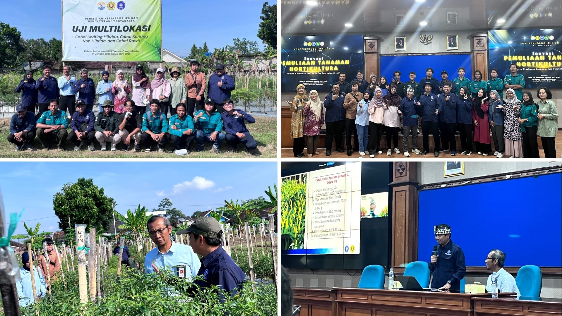 Fakultas Pertanian UPN Veteran Yogyakarta Jalin Kerja Sama dengan IPB pada bidang pendidikan dan penelitian untuk Mendukung Capaian IKU