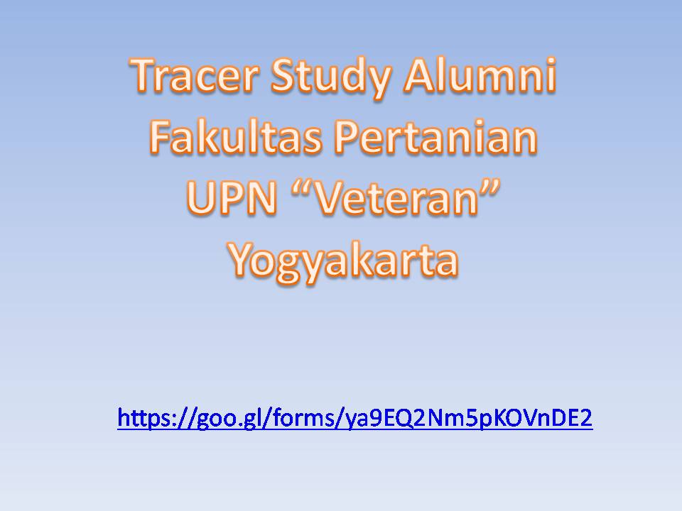 TRACER STUDY ALUMNI