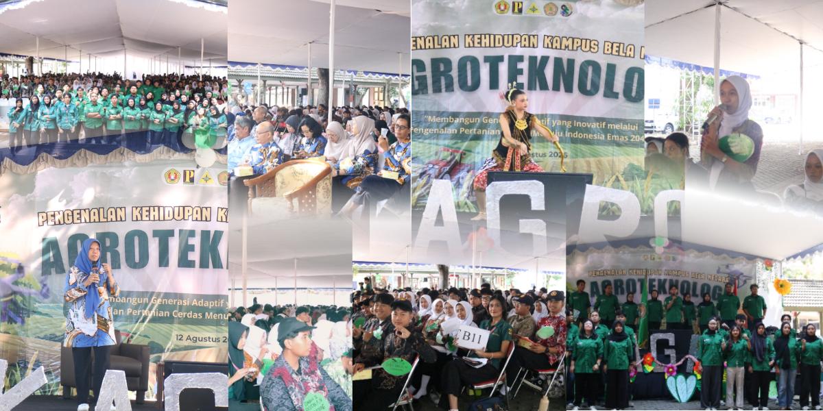 Menyambut Mahasiswa Baru melalui PKKBN Agroteknologi 2026 dengan Tema Membangun Generasi Adaptif yang Inovatif Melalui Pengenalan Pertanian Cerdas Menuju Indonesia Emas 2045 